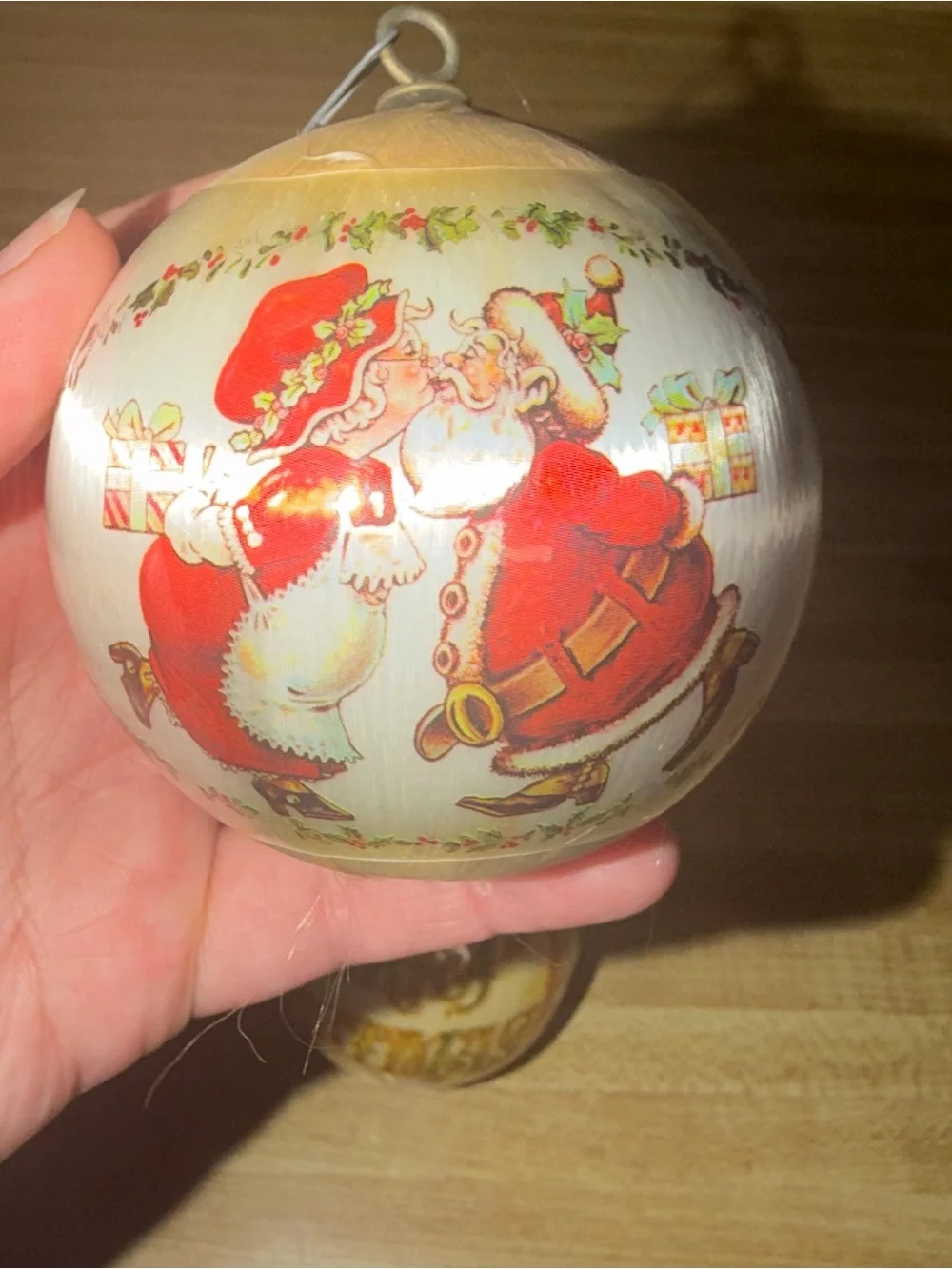 Holiday 'Merry Christmas' Decorative Ball Ornaments - Red‎ and Gold holiday